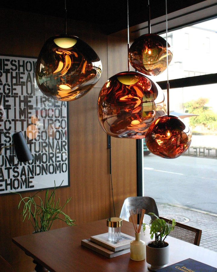 Solara Suspension en Verre Soufflé Cluster Irrégulier Sculptural - Neutralighting