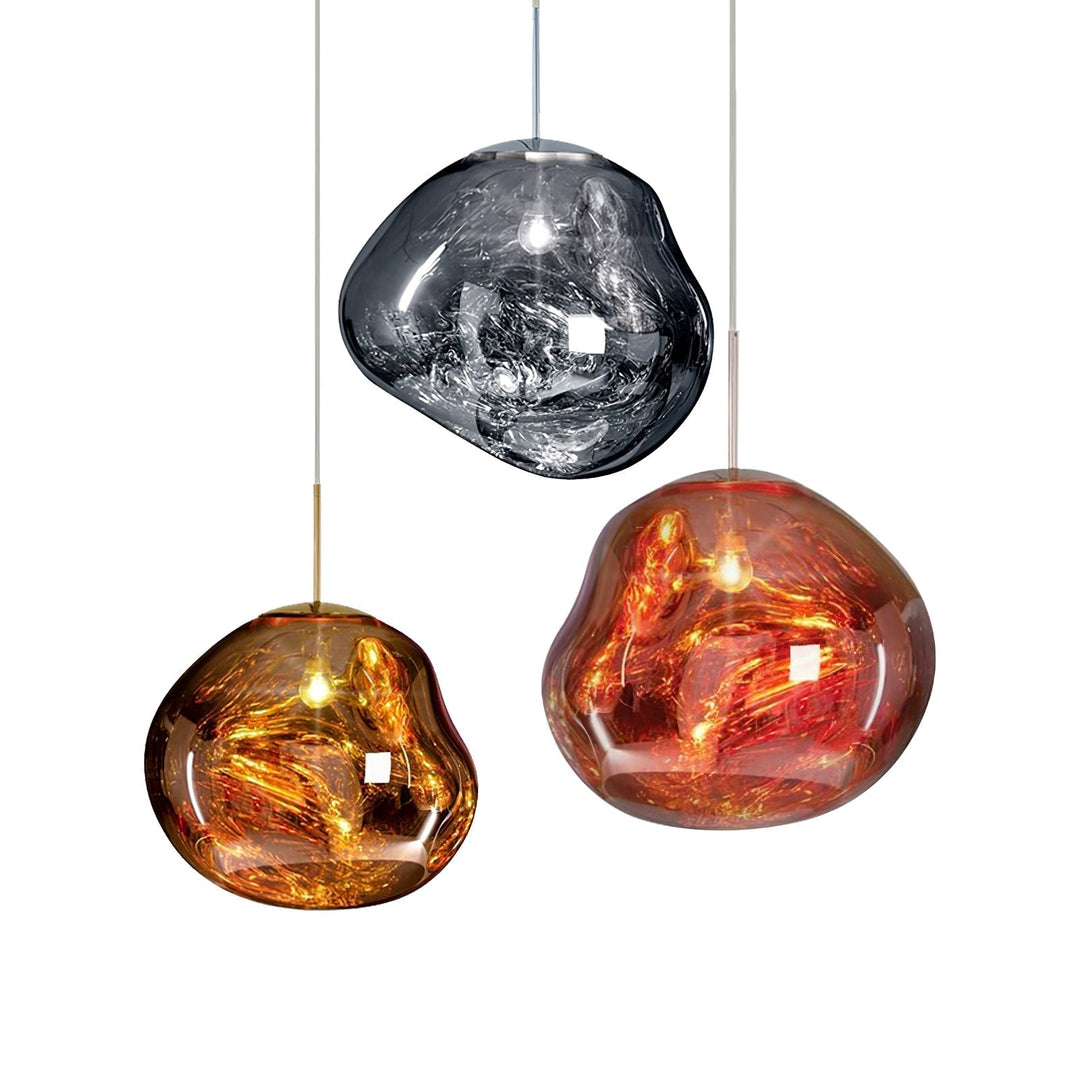 Solara Suspension en Verre Soufflé Cluster Irrégulier Sculptural - Neutralighting