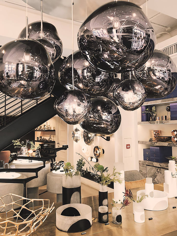 Solara Suspension en Verre Soufflé Cluster Irrégulier Sculptural - Neutralighting