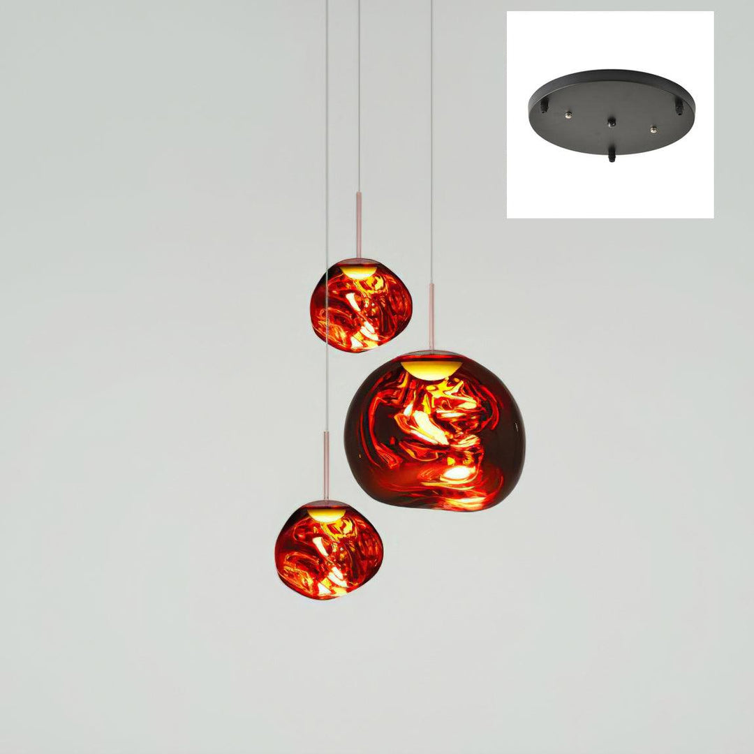 Solara Suspension en Verre Soufflé Cluster Irrégulier Sculptural - Neutralighting