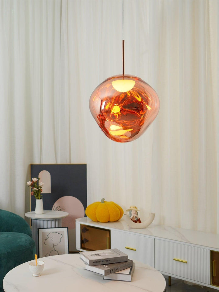 Solara Suspension en Verre Soufflé Cluster Irrégulier Sculptural - Neutralighting