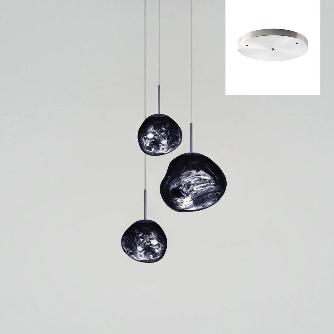 Solara Suspension en Verre Soufflé Cluster Irrégulier Sculptural - Neutralighting