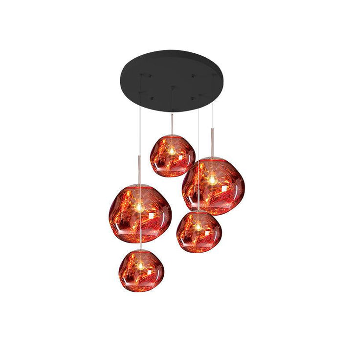 Solara Suspension en Verre Soufflé Cluster Irrégulier Sculptural - Neutralighting