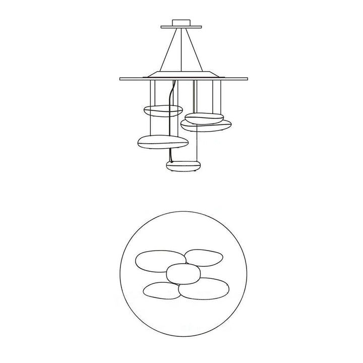 Lustra Plafonnier en Aluminium Galet - Neutralighting