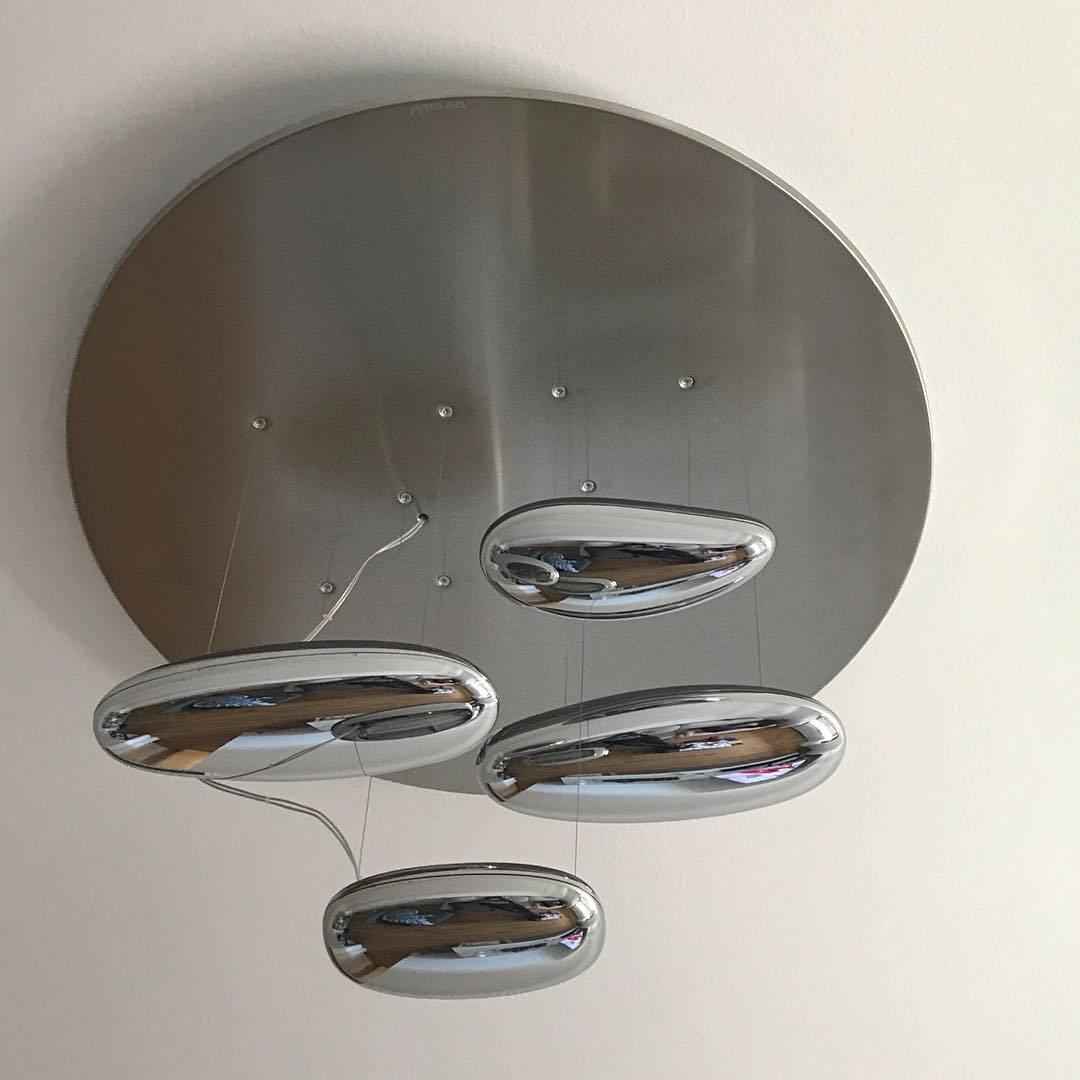 Lustra Verre 60cm Chrome LED 20W