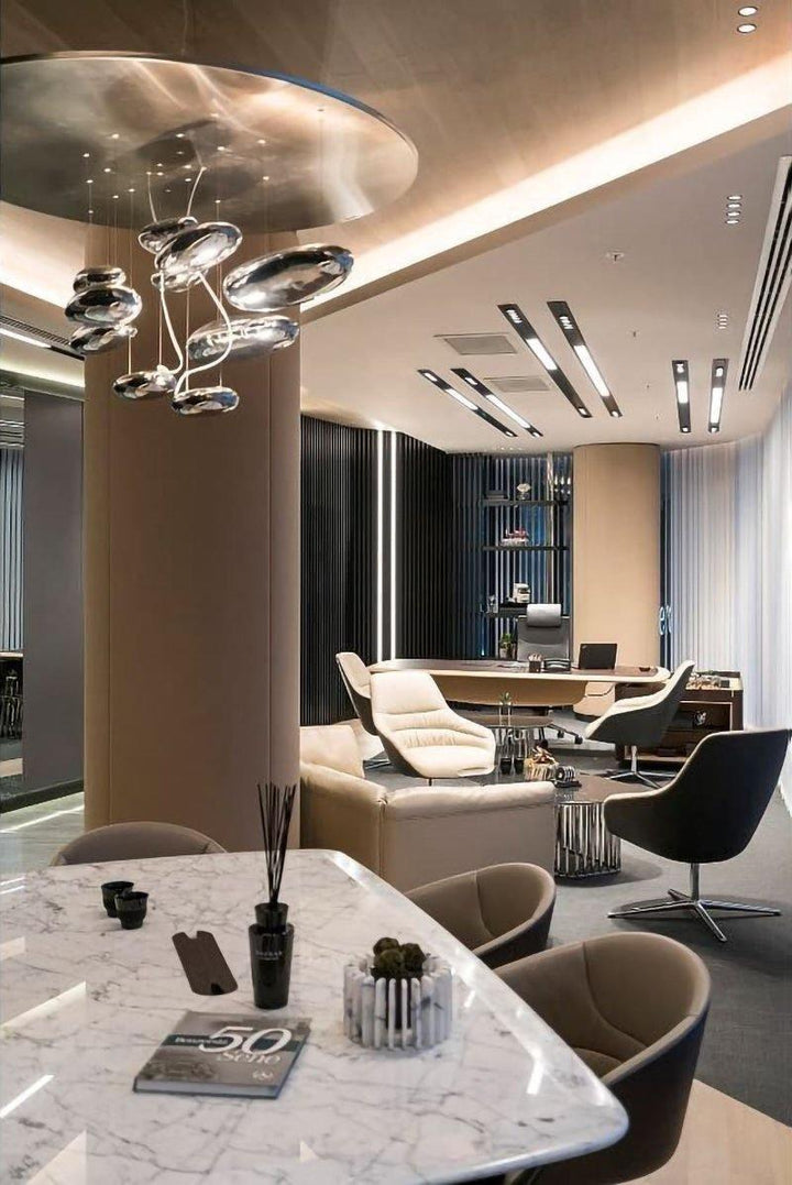 Lustra Plafonnier en Aluminium Galet - Neutralighting