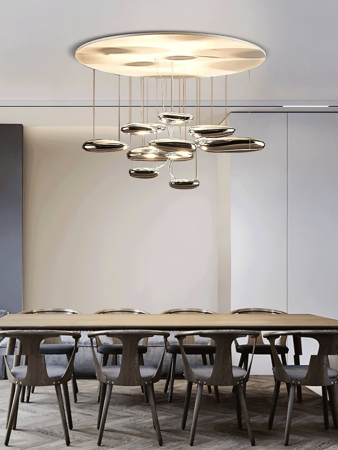 Lustra Plafonnier en Aluminium Galet - Neutralighting