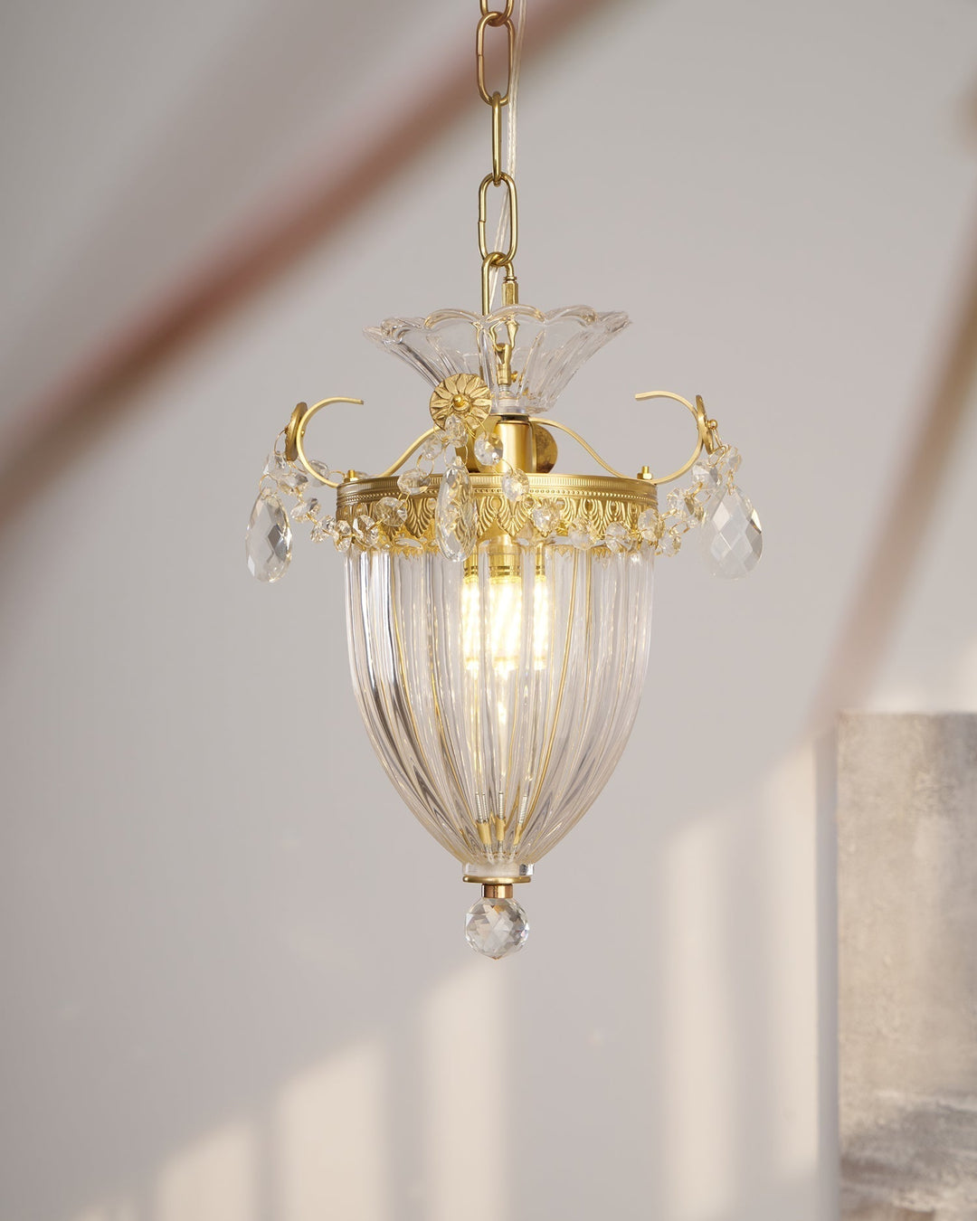 Lampe Pendante Glamour Vintage Gouttes de Cristal Accent Table à Manger - Neutralighting