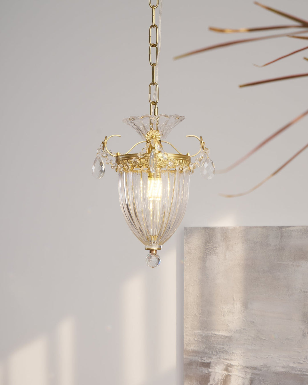 Lampe Pendante Glamour Vintage Gouttes de Cristal Accent Table à Manger - Neutralighting