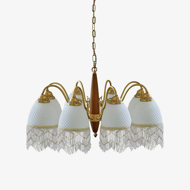 Aurora Lustre à Glands en Verre Vintage - Neutralighting