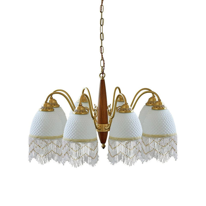 Aurora Lustre à Glands en Verre Vintage - Neutralighting