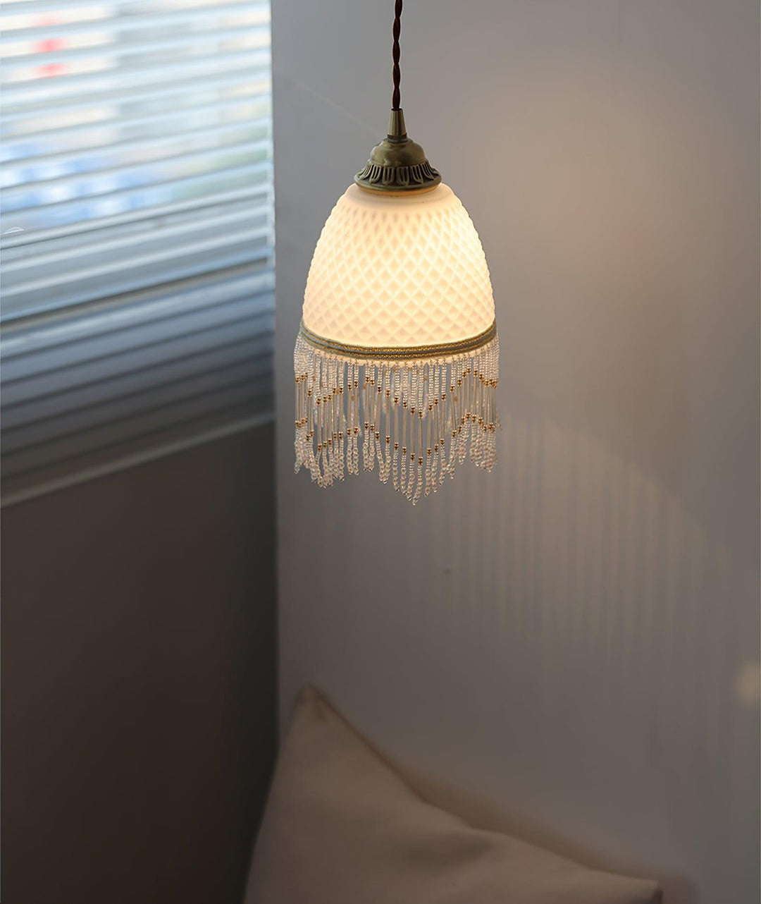 Mesh Lampe Pendante en Verre À Franges - Neutralighting