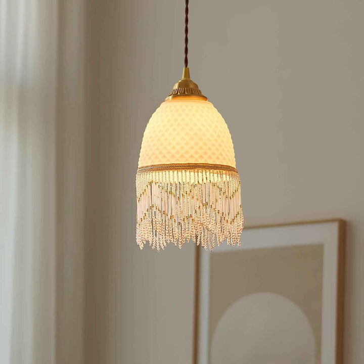 Mesh Lampe Pendante en Verre À Franges - Neutralighting