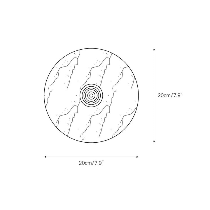 Arsole Applique Murale Ronde en Jade et Métal Moderne Minimaliste - Neutralighting