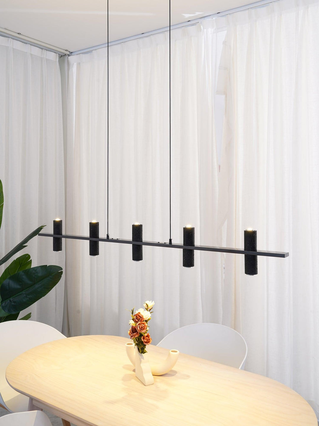 Aurora Suspension en Pierre Parallèle Minimaliste - Neutralighting