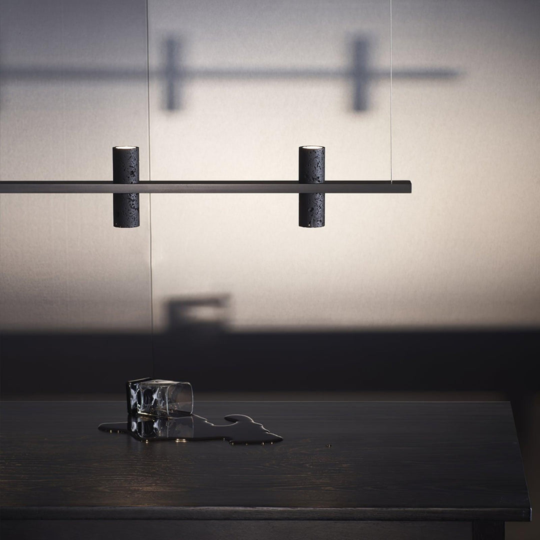 Aurora Suspension en Pierre Parallèle Minimaliste - Neutralighting