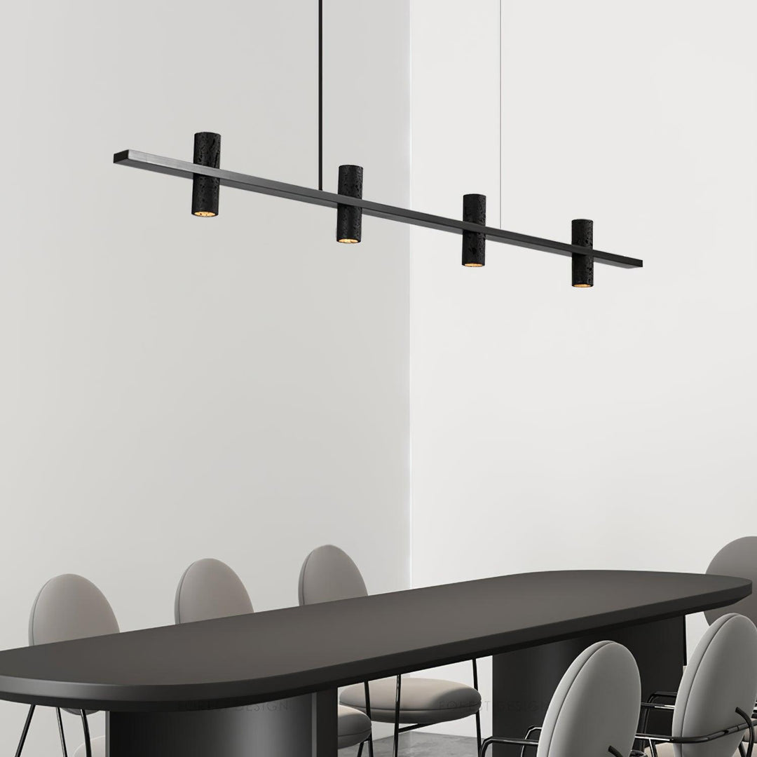 Aurora Suspension en Pierre Parallèle Minimaliste - Neutralighting