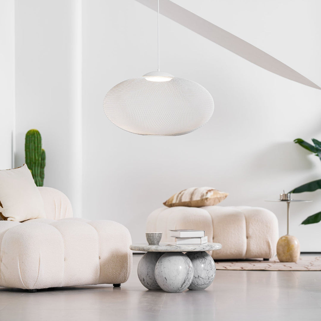 Lustra Suspension Lampe Maille Noire - Neutralighting