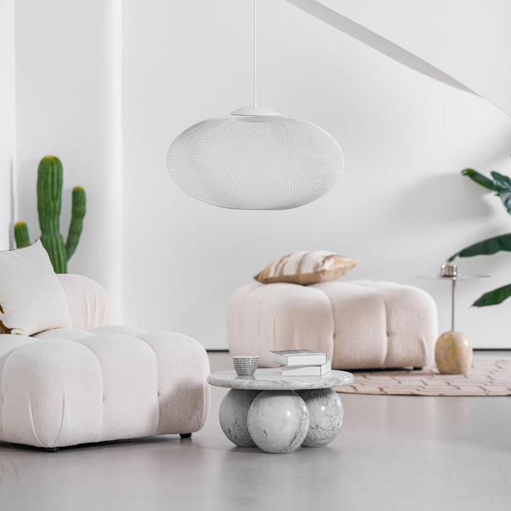 Lustra Suspension Lampe Maille Noire - Neutralighting