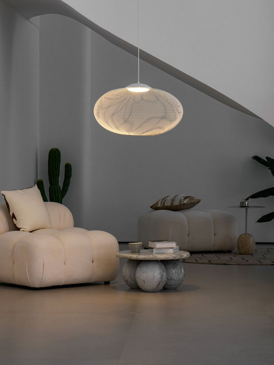 Lustra Suspension Lampe Maille Noire - Neutralighting