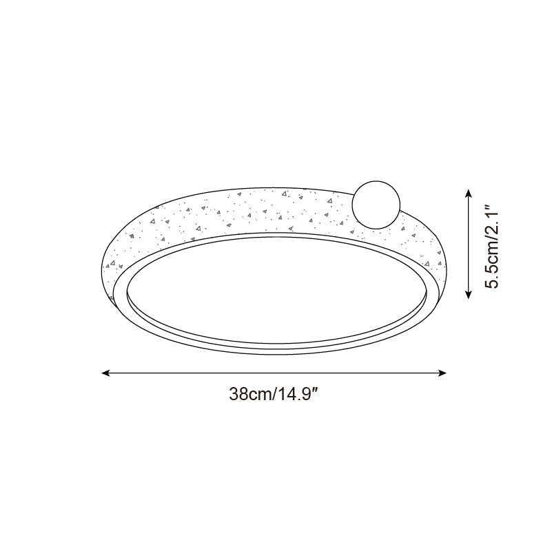 Ritta Plafonnier Rond Travertin Mignon - Neutralighting