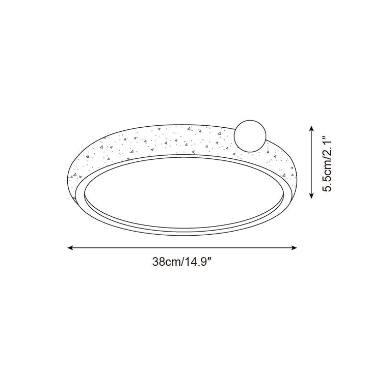 Ritta Plafonnier Rond Travertin Mignon - Neutralighting