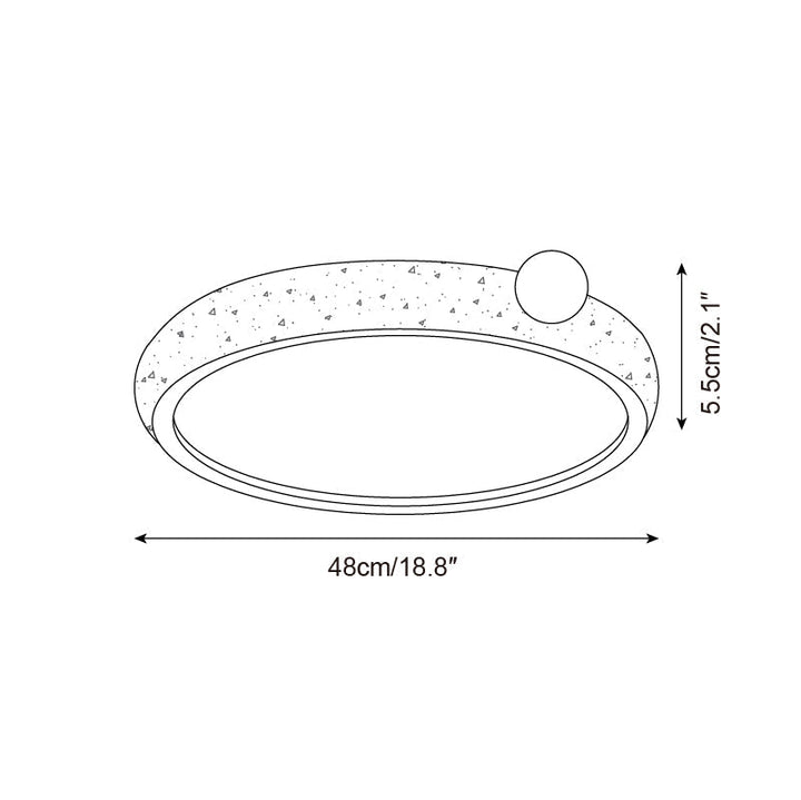 Ritta Plafonnier Rond Travertin Mignon - Neutralighting