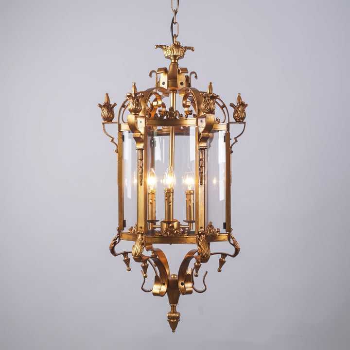 Ardorion Lustre Lanterne Métal Verre Luxe Vintage - Neutralighting