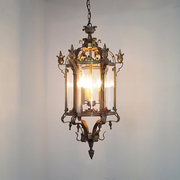 Ardorion Lustre Lanterne Métal Verre Luxe Vintage - Neutralighting