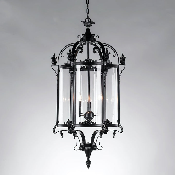 Ardorion Lustre Lanterne Métal Verre Luxe Vintage - Neutralighting
