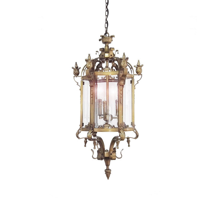 Ardorion Lustre Lanterne Métal Verre Luxe Vintage - Neutralighting