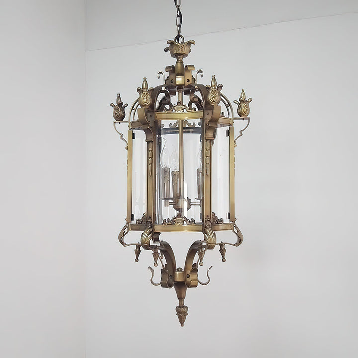 Ardorion Lustre Lanterne Métal Verre Luxe Vintage - Neutralighting