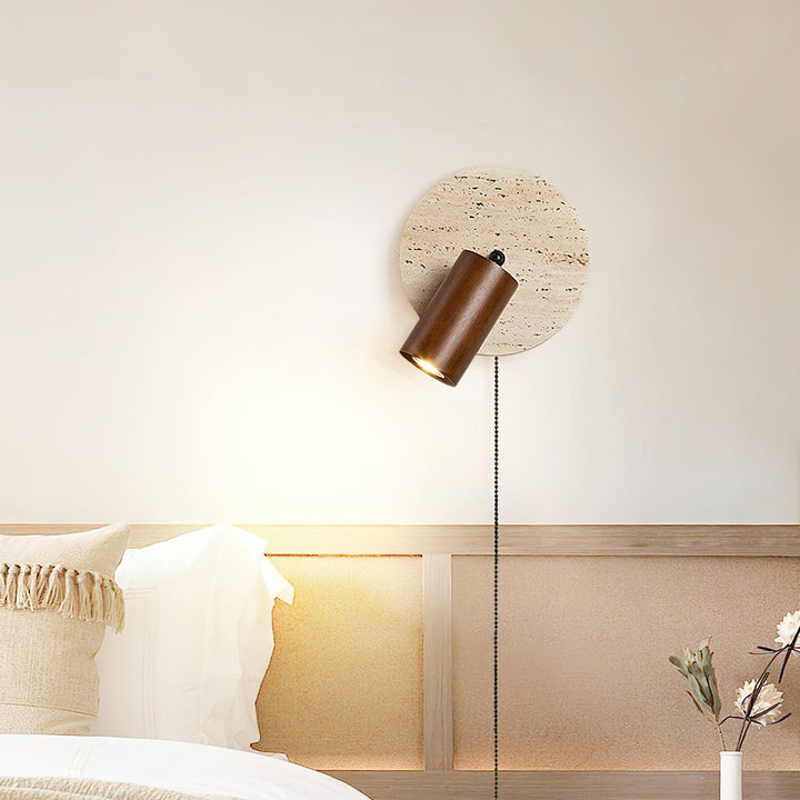 Felix Applique en Bois de Travertin - Neutralighting