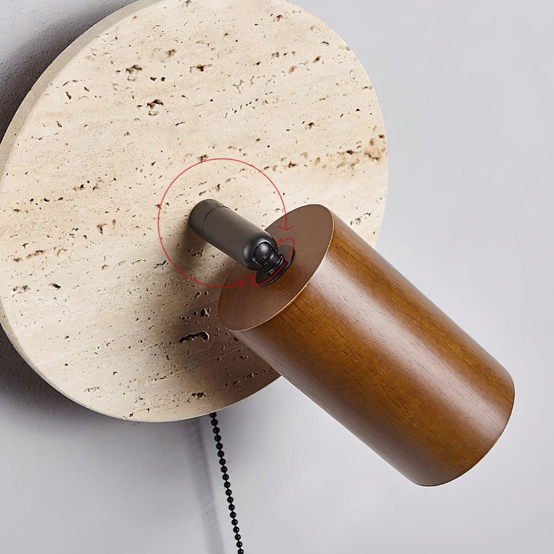 Felix Applique en Bois de Travertin - Neutralighting