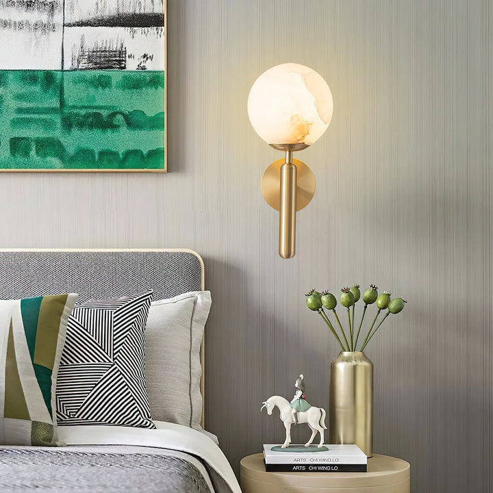 Orlaeila Applique Murale Laiton Albâtre Minimaliste Moderne - Neutralighting