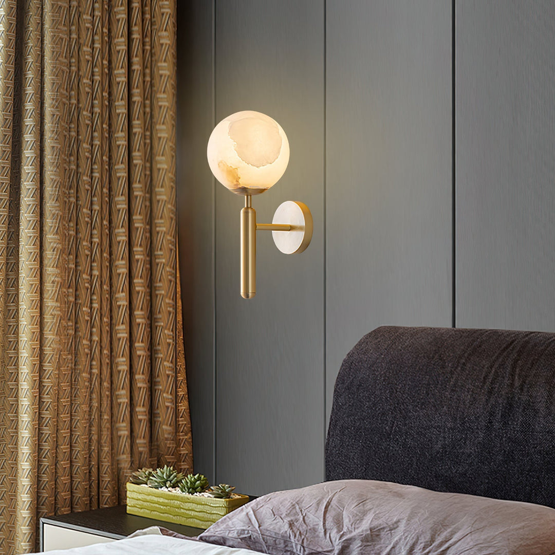 Orlaeila Applique Murale Laiton Albâtre Minimaliste Moderne - Neutralighting