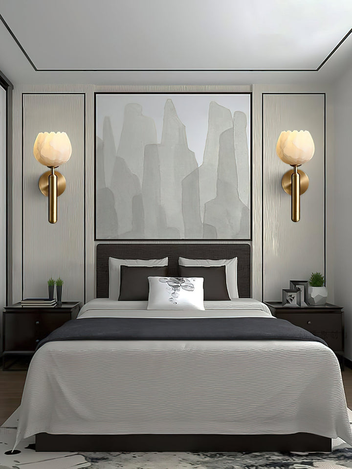 Orlaeila Applique Murale Laiton Albâtre Minimaliste Moderne - Neutralighting