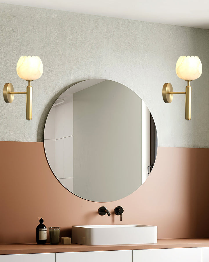 Orlaeila Applique Murale Laiton Albâtre Minimaliste Moderne - Neutralighting