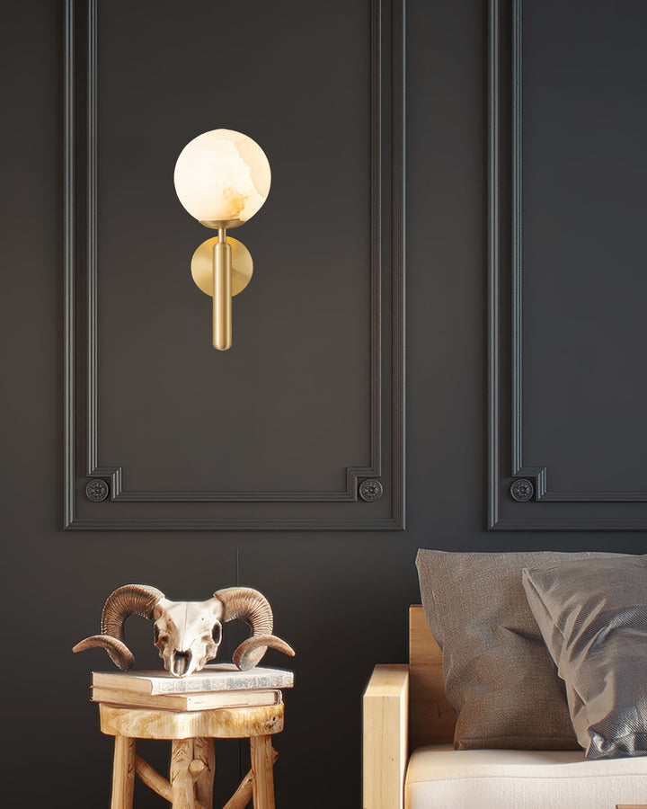 Orlaeila Applique Murale Laiton Albâtre Minimaliste Moderne - Neutralighting