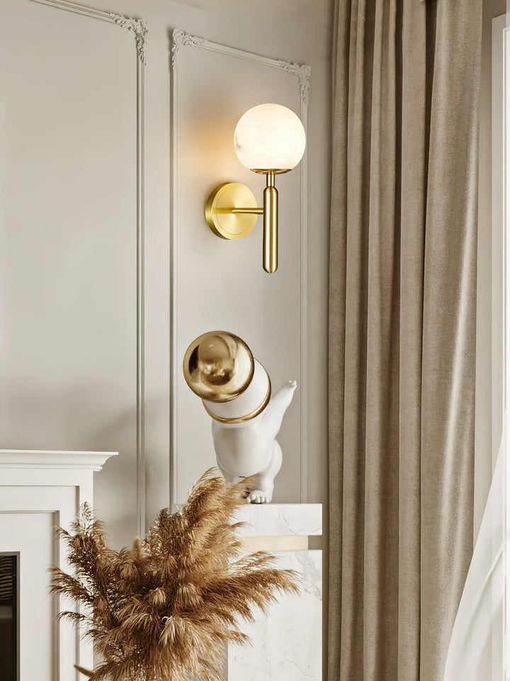 Orlaeila Applique Murale Laiton Albâtre Minimaliste Moderne - Neutralighting