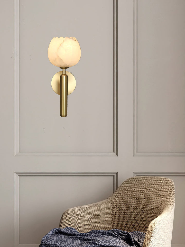 Orlaeila Applique Murale Laiton Albâtre Minimaliste Moderne - Neutralighting