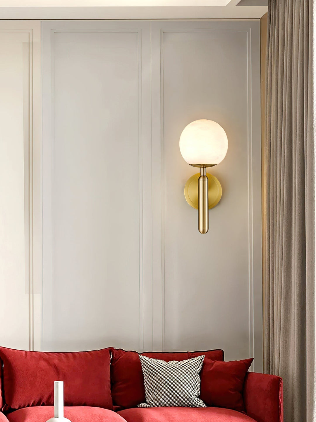 Orlaeila Applique Murale Laiton Albâtre Minimaliste Moderne - Neutralighting