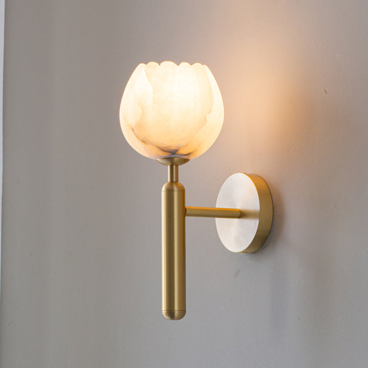 Orlaeila Applique Murale Laiton Albâtre Minimaliste Moderne - Neutralighting