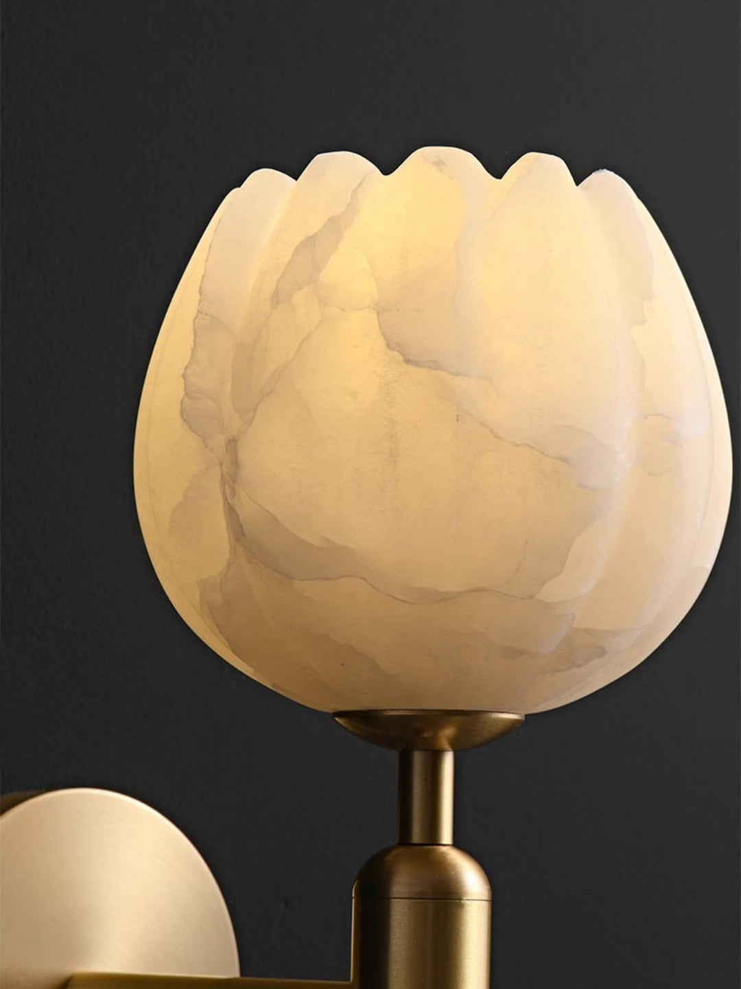 Orlaeila Applique Murale Laiton Albâtre Minimaliste Moderne - Neutralighting