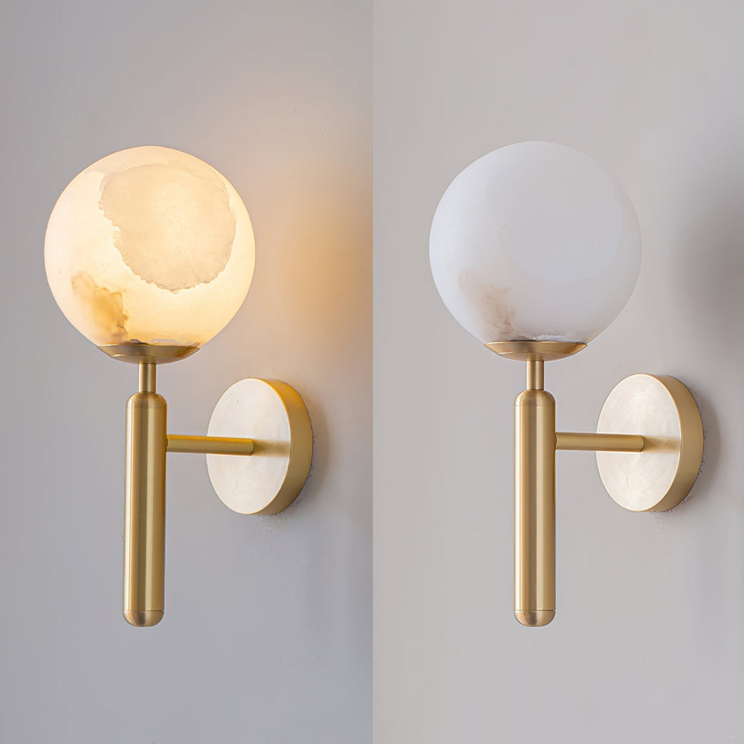 Orlaeila Applique Murale Laiton Albâtre Minimaliste Moderne - Neutralighting