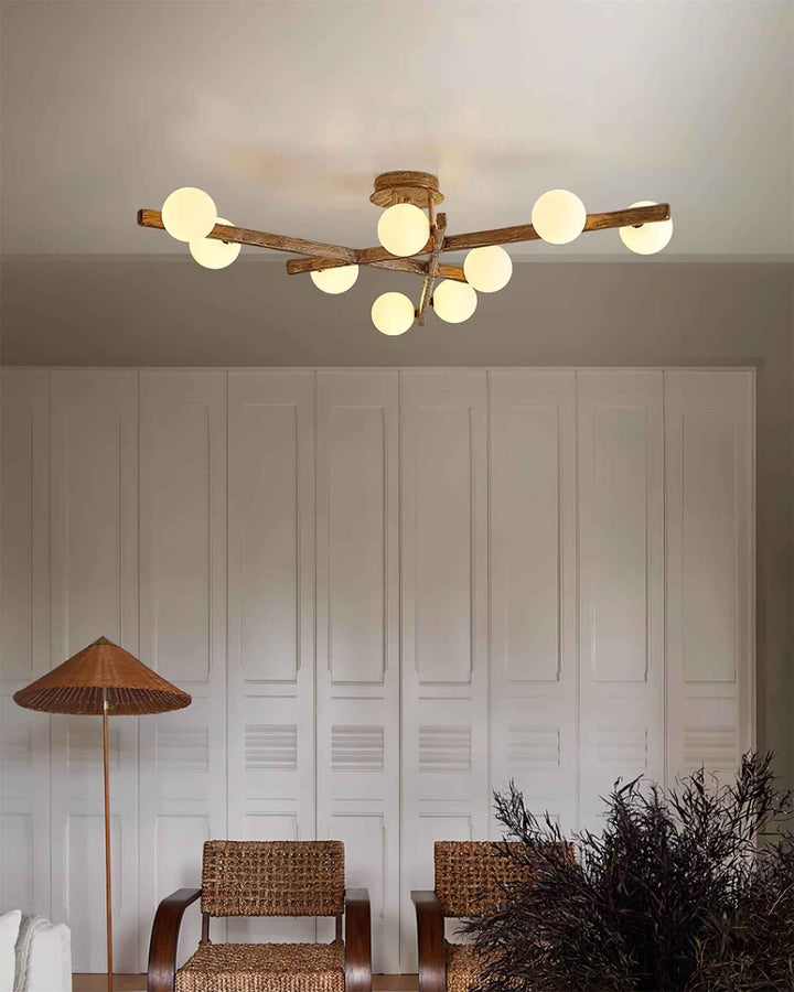 Lampe Wooden en Métal – Design Contemporain