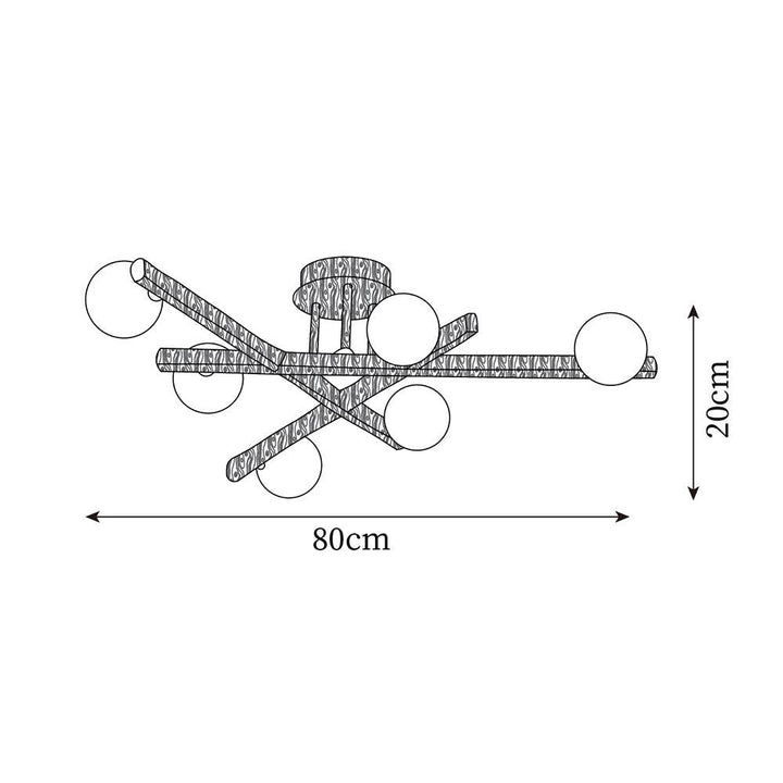 Wooden Plafonnier Branche - Neutralighting