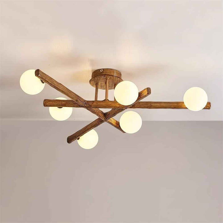 Lampe Wooden en Métal – Design Contemporain