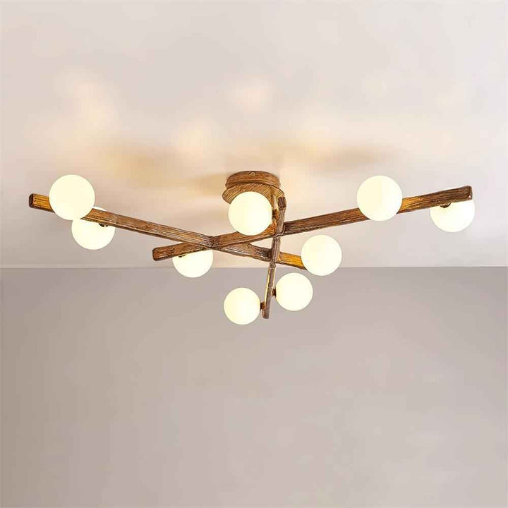 Lampe Wooden en Métal – Design Contemporain