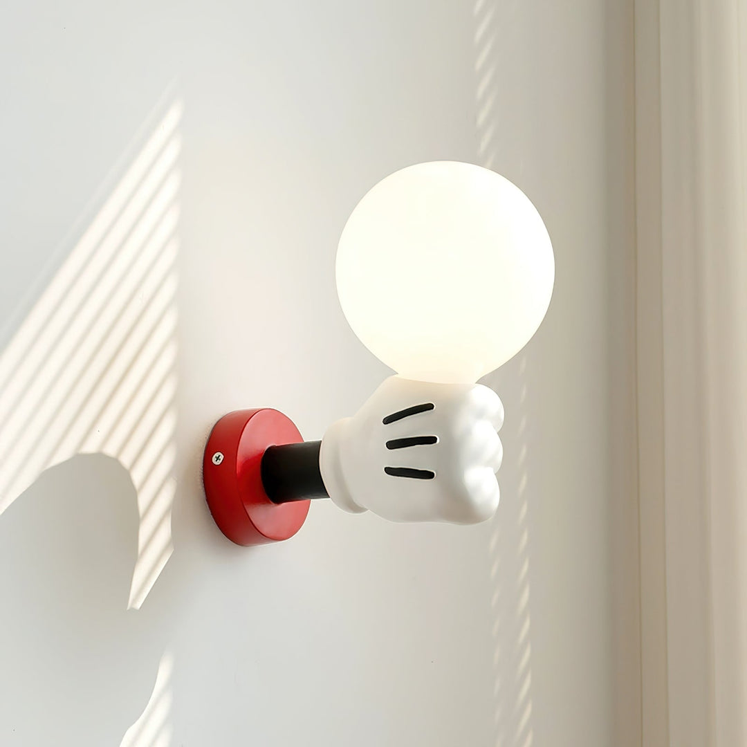 Applique Murale Tissu Moderne Classique Or Noyer Bougeoir - Neutralighting